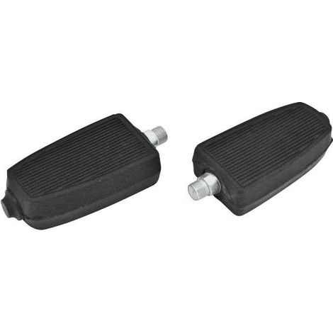 Paire de pédale savonnette caoutchouc 14x125 cyclomoteur compatible avec Solex 3800 Peugeot 103 MBK 51 (type Union)