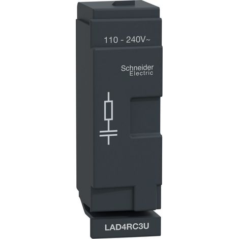 TeSys D - module d'antiparasitage - circuit RC - 110..240Vca - LAD4RC3U (1/3)