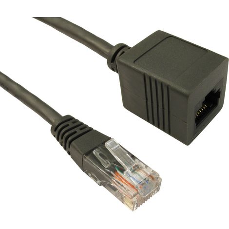 Câble Ethernet catégorie 5e UTP RS PRO, Gris, 500mm PVC Avec connecteur Droit ( Prix pour 1 )