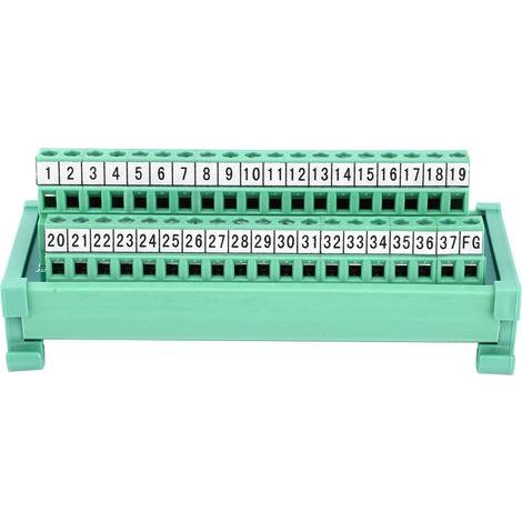 Connecteur de bornier pour module PLC DB37P, 35mm rail DIN fournitures électriques (1/5)