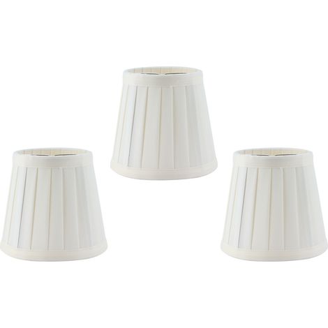 Lot de 3 abat-jour à pince E14 pour bougies et lustres, en tissu, pour la décoration d'hôtels et de karaokés. (1/5)