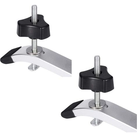 2 pcs Schnellspannklemmen-Set , aus Metall, für T-Nut-Schienen, Werkzeug zur Holzbearbeitung