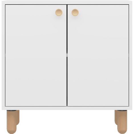 Holzbuffet "Lina" - 72 x 36 x 73 cm - Weiß