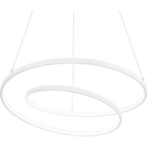 Sospensione Moderna Oz Metallo Bianco Led 55W 3000K Luce Calda D80 Dali (1/2)