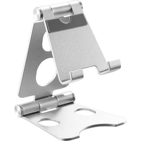 ACROPAQ ACPS1 – Tragbarer Smartphone-Halter aus silbernem Aluminium (1/4)