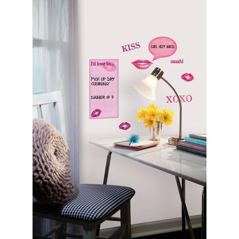 RoomMates stickers muraux - Tableau blanc avec bisous (1/3)