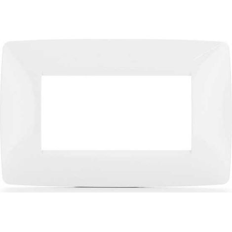 GW16104Tb Placa One 4 Módulos Blanco Latte