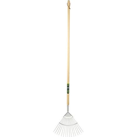 Spear & Jackson 3982KEW Kew Gardens Collection - Rastrello per prato flessibile in acciaio inox (1/3)