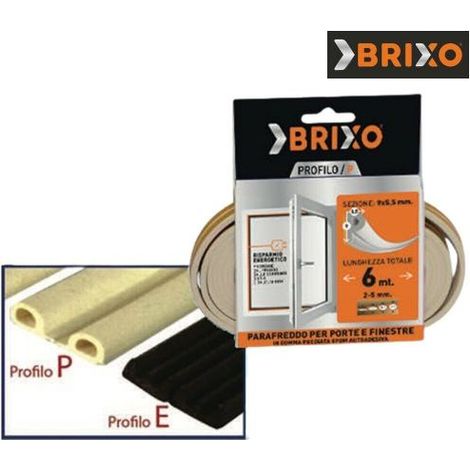Parafreddo Brixo in gomma - Colore Marrone - Profilo P Conf. 50 Pz (1/2)