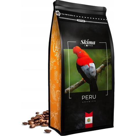 Chicchi di caffè 500g Peruviano 100% Arabica Tostati al momento per macchina da espresso + omaggio (1/5)