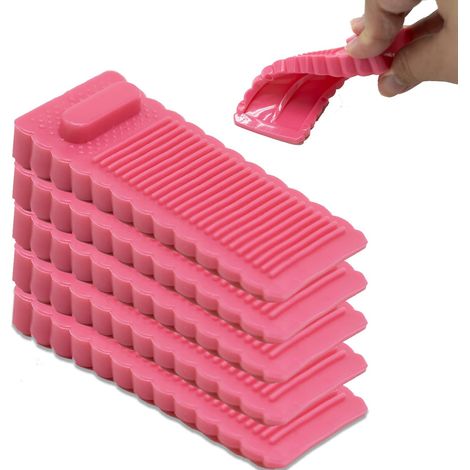 Arrêts de Portes, 5pcs Antidérapante Cale Porte au Sol avec Hauteur Réglable,Ces Cales être Utilisées sur Une Base Genre Carrelage, Béton, Ciment ,Tapis, Sols Stratifiésetc