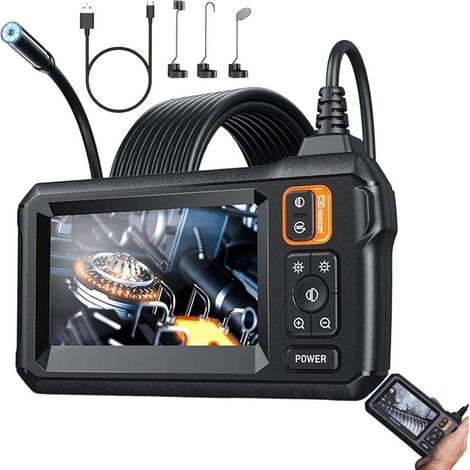 Caméra Endoscope,Écran De 10.9 Cm Étanche,Caméra d'inspection pour canalisations - pour espaces restreints réparation électroménager contrôle Moteur plombiers mécanique (1/5)