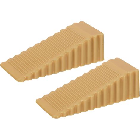 Cale Porte Sol Caoutchouc, 4 Pièces Antidérapante Bloc Arrêts de Portes Durables Butee de Portail Bloque Butoir de Porte Empilables pour Tous Types de Sols en Intérieur et Extérieur (1/5)