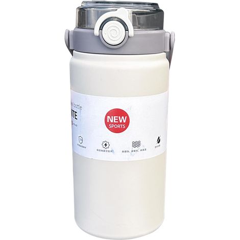 Gourde isotherme - Bouteille isotherme pour boissons chaudes et froides, bouteille isotherme anti-fuite pour l'extérieur, l'intérieur, la randonnée, les voyages, la course, la pêche, l'école (1/5)