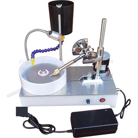 Machine à polir les bijoux Meulage Machine à facettes Machine à polir à facettes Polisseuse à bijoux Meuleuse plate Machine lapidaire 2800RPM 120W Nettoyant pour polisseuse de surface ( Color : Regula (1/5)