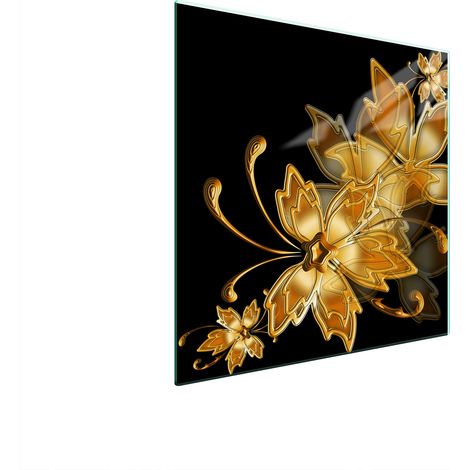 GLASSCHUTZPLATTE FÜR HERD 50x52 GOLD (1/5)