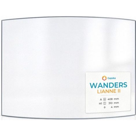Vitre Wanders LIANNE II - Verre intelligent à effet Clair-obscur - 408 x 310 mm (A x H) - 4mm ROBAX NightFlame® (1/5)