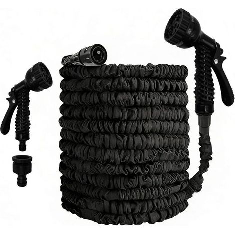 Tuyau d'Arrosage Extensible 15m, Flexible avec Pistolet de Pulvérisation Multifonction-Tuyau d'Arrosage Expandable pour Arrosage du Jardin,Nettoyage de Voiture et Terrasse, Lavage d'Animaux (1/4)