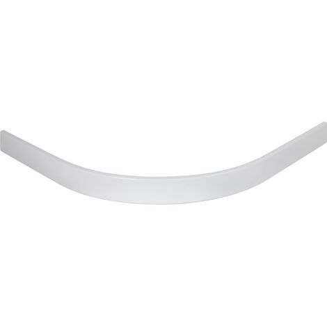 Schulte – Duschwannenzubehör Schürze rund 55 cm – Alpinweiß – Gesamthöhe 13,5 cm – Maße 100 x 100 x 11 cm – für Einbau-Duschwannen (1/2)