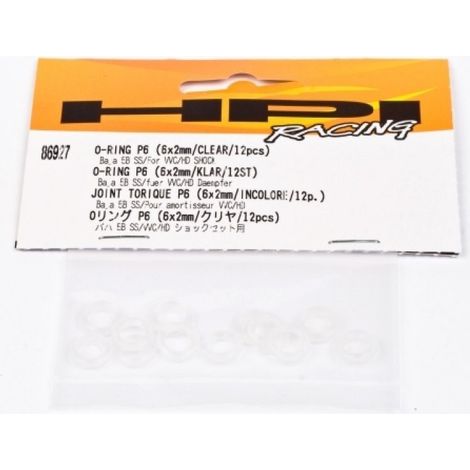 O-RING P6 (6x2mm/CLEAR/12pcs)