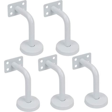 Support Main Courante Escalier - Acier Inoxydable - 60 x 80 mm - Pour Intérieur Extérieur - 5 Pièces (1/4)