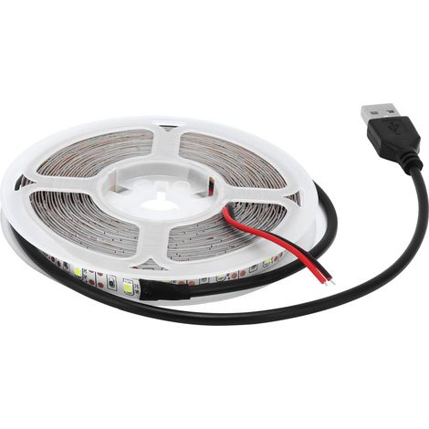 Bande LED RGB flexible, alimentée par USB, basse tension 5V, pour chambre, bar, KTV, lumière verte. (1/5)