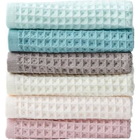 Serviette - 34x74 cm - 100 % Coton - Pour Salle De Bain Et Soins Du Visage - 4 Pièces