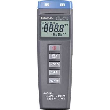 VOLTCRAFT K102 Temperatur-Messgerät -200 - +1370 °C Fühler-Typ K (1/5)