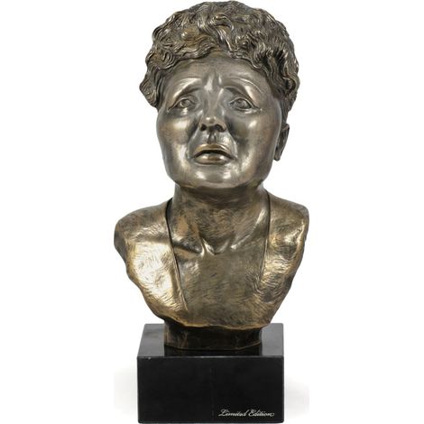 Édith Piaf - busto in marmo, statuetta di un personaggio famoso, decorazione per uffici, scuole e hotel di Art-Dog (1/5)
