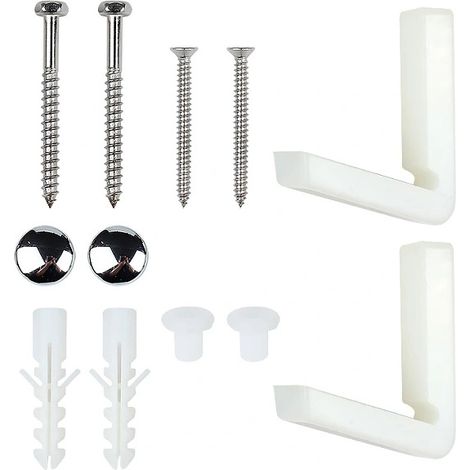 Bardusch - Boulons pour kit de fixation semi-piédestal ou bidet ou toilette Wc pour salle de bain en angle (1/5)
