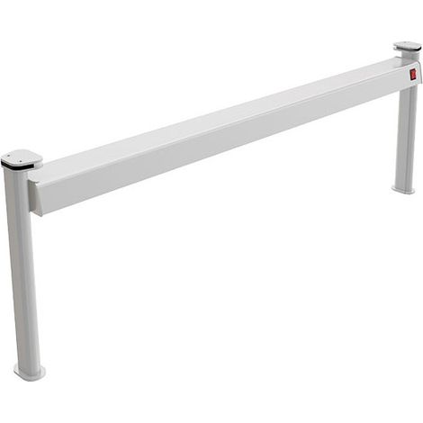Présentoir arrondi avec lumière chaude par céramique, 5x GN 1/1 1739x142x483 mm - VIRTUS
