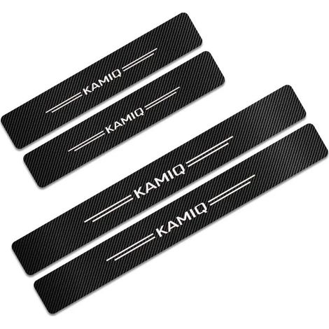 (Pour Kamiq) 4 autocollants de protection de seuil de porte pour Skoda Octavia 2,A7,A5,Fabia 3,Rapid,Superb 3,Kodiaq,Scala,Karoq et Kamiq (1/3)