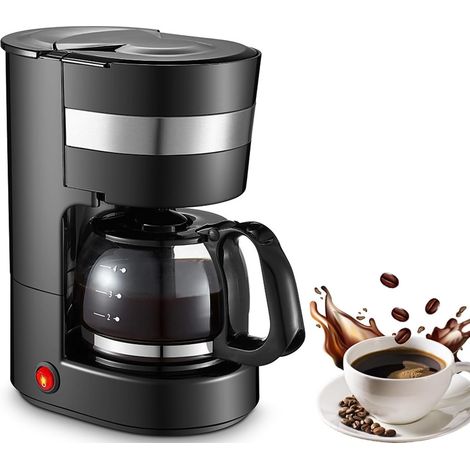 Machine à café mini 600W, automatique avec maintien au chaud (50°C) – anti-goutte et filtre haute densité (1/5)