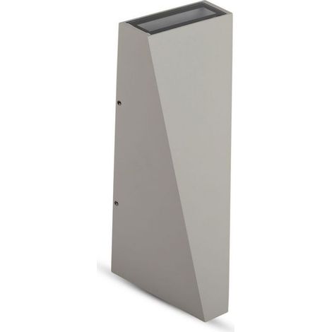 Aplique LED V-TAC de 6 W, 110 lm/W, doble haz de luz, gris, blanco cálido, IP65