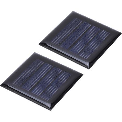 2-teiliges Miniatur-Solarpanel (2 V, 210 mA) für DIY-Projekte, 40 x 40 mm Photovoltaikzellen, umweltfreundliches Ladegerät für Bildungsprojekte (1/5)