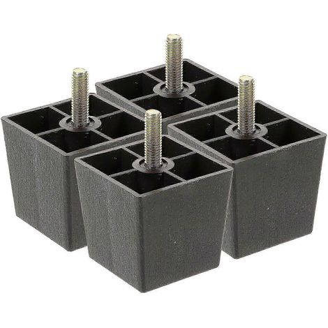 Pieds de meubles carrés, compatibles avec les canapés, 4 pieds d'extension de rechange, pieds de meubles (1/3)