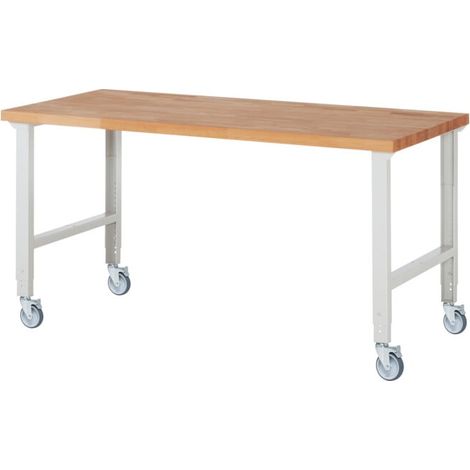 Rau Établi mobile réglable en hauteur 7000-1, L2000xP900xH950-1000mm (1/4)