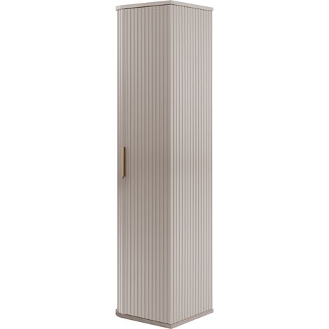 Colonne de salle de bain 35,5 cm, 1 porte, Cachemire, poignées dorées, 35,5 x 31,5 x 139 cm (1/5)