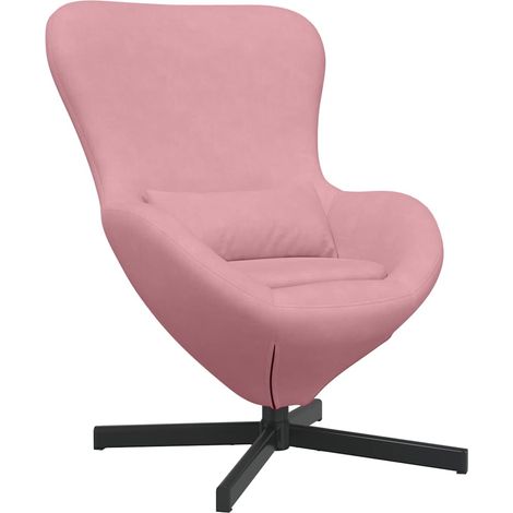 Maison Exclusive - Eiersessel Rosa 63 x 73 x 90 cm Samt