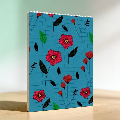 Cadre cadeau romantique adulte en blocs de construction, cadeau de la Saint-Valentin (1/5)