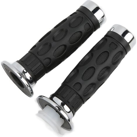Poignées d'accélérateur à rotation de 7/8 po avec support de gaine de câble pour moteur GY6 50 à 125 cm³ scooter, moto et quad (1/5)