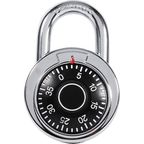 Chiusura combinata impermeabile in metallo e acciaio placcato, ideale per armadietti scolastici e sportivi, custodie, cassette degli attrezzi, recinzioni, armadietti e contenitori. (1/5)