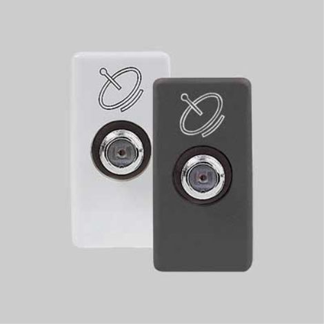 Presa coassiale sat 'system' passante 5db - nero GEWISS