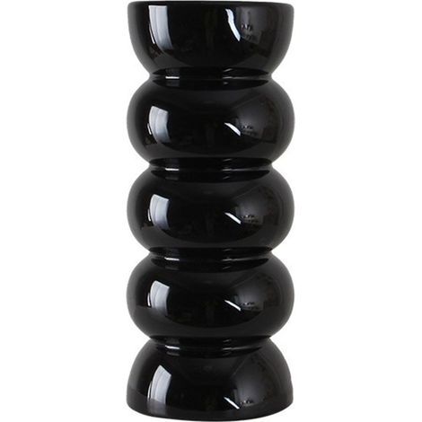 Vase Noir Premium Hydroponie - Poterie Céramique Small Black, 1 Pièce (1/5)