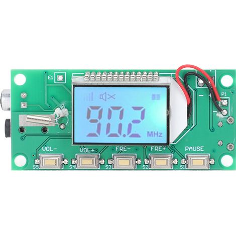 Carte émetteur FM DSP PLL, Module de Modulation de fréquence numérique pour Microphone stéréo sans fil DC3V-5V 87-108MHz (1/5)