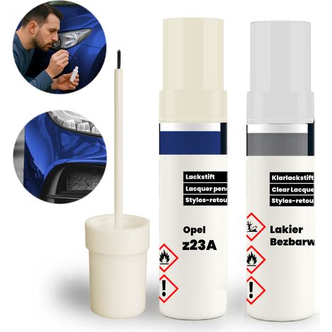 Kit de pintura de retoque Opel 23A (z23A) 2 en 1: Capa base + Capa transparente con pincel. (1/5)