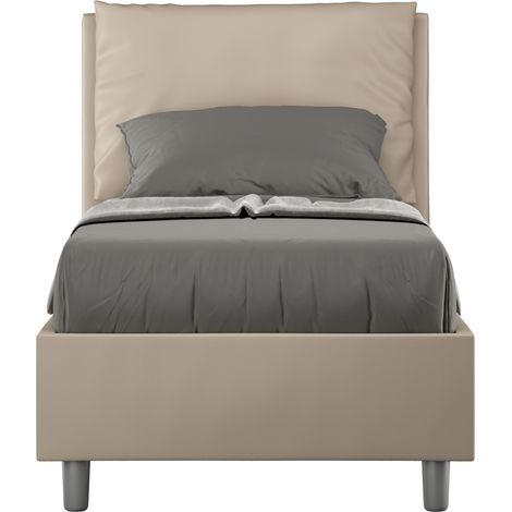 Letto Singolo 80x200 cm Senza Rete Antea Tortora (1/5)