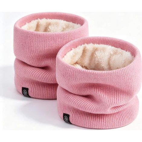 Warmer Winterfleece-Schal, dick zum Schutz vor Wind und Staub, unisex, geeignet zum Rodeln im Schnee, doppellagiges Fleece-Strickgewebe. (1/5)