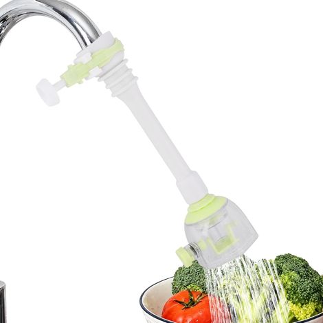 1 Rallonge De Robinet, Extension Pivotante 360°, 2 Modes De Jet, Anti-Éclaboussures, Pour Évier De Cuisine (1/5)