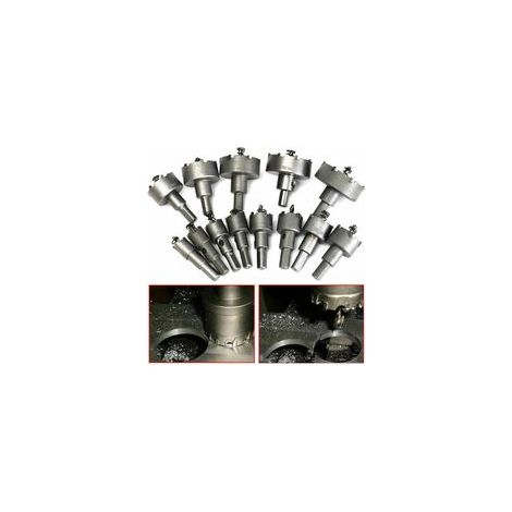 Ensemble De Scie Cloche 13pcs , Foret De Scie Cloche, 16mm 53mm En Acier Inoxydable Scie Cloche Foret En Carbure De Tungstène Tct Forets En Métal Outils De Quincaillerie Fraise En Carbure De Tu